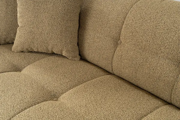 Hanah Home Třímístná pohovka Cady 235 cm khaki