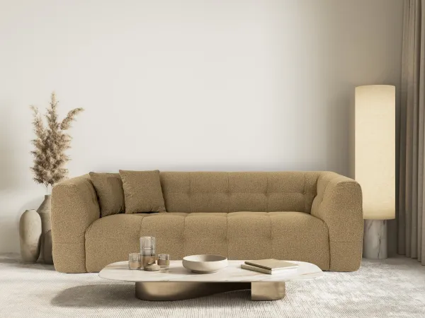 Hanah Home Třímístná pohovka Cady 235 cm khaki