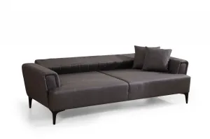 Hanah Home Třímístná rozkládací pohovka Hamlet 230 cm tmavě šedá