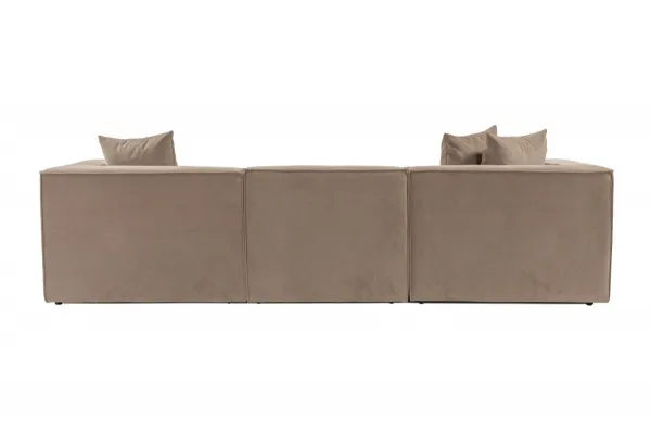 Hanah Home Třímístná pohovka Sora 325 cm cappucino