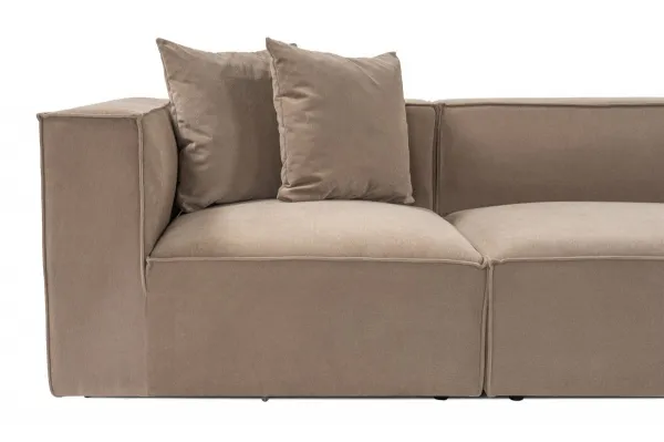 Hanah Home Třímístná pohovka Sora 325 cm cappucino