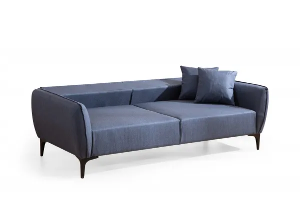 Hanah Home Třímístná rozkládací pohovka Belissimo 220 cm modrá