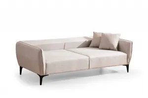 Hanah Home Třímístná rozkládací pohovka Belissimo 220 cm bílá