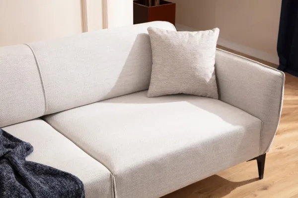 Hanah Home Třímístná rozkládací pohovka Belissimo 220 cm bílá