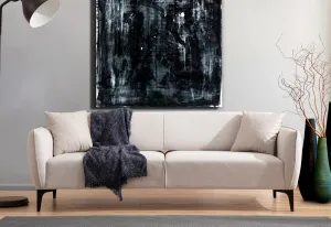 Hanah Home Třímístná rozkládací pohovka Belissimo 220 cm bílá