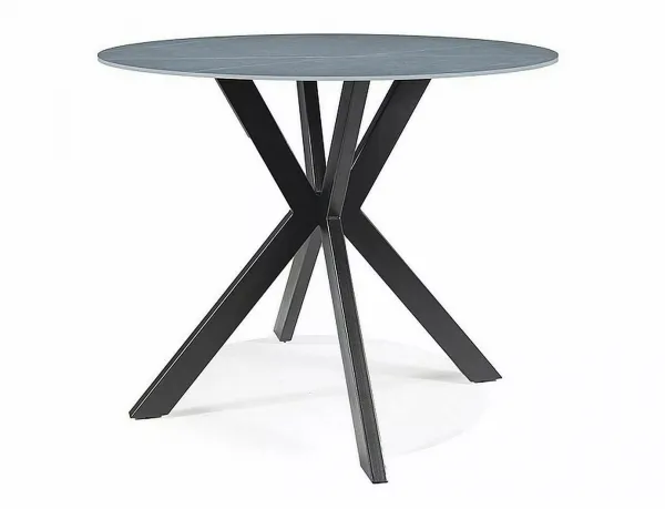 Signal Jídelní stůl Talia 90 cm keramika mramor/černý