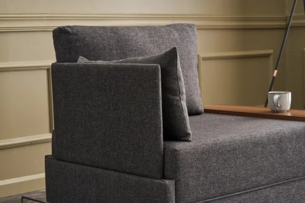 Hanah Home Křeslo Fly levé antracitové