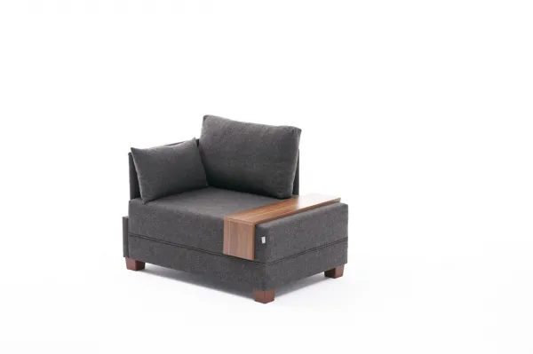 Hanah Home Křeslo Fly levé antracitové