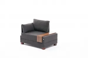 Hanah Home Křeslo Fly levé antracitové