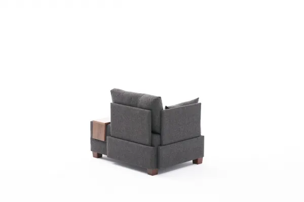 Hanah Home Křeslo Fly levé antracitové