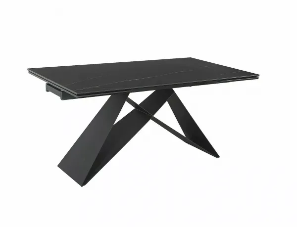 Signal Jídelní rozkládací stůl Westin 160/240 cm keramika černý/černý mramor