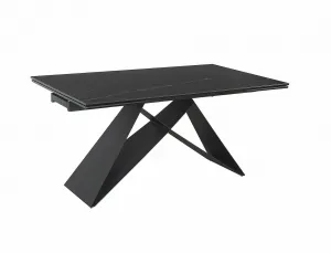 Signal Jídelní rozkládací stůl Westin 160/240 cm keramika černý/černý mramor