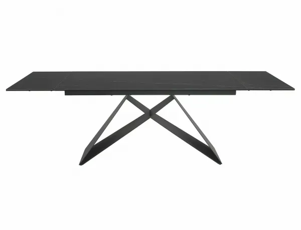 Signal Jídelní rozkládací stůl Westin 160/240 cm keramika černý/černý mramor