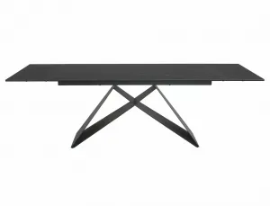 Signal Jídelní rozkládací stůl Westin 160/240 cm keramika černý/černý mramor