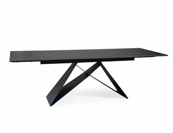 Signal Jídelní rozkládací stůl Westin 160/240 cm keramika černý/černý mramor