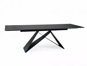 Signal Jídelní rozkládací stůl Westin 160/240 cm keramika černý/černý mramor