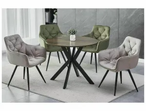 Signal Jídelní stůl Talia II 90 cm ořech/černý