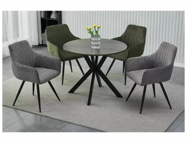 Signal Jídelní stůl Talia II 90 cm ořech/černý