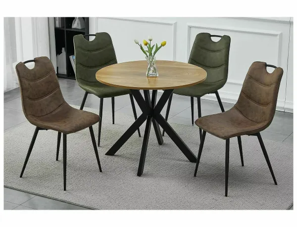 Signal Jídelní stůl Talia II 90 cm dub přírodní/černý