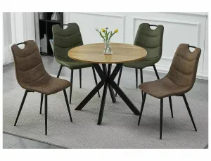 Signal Jídelní stůl Talia II 90 cm dub přírodní/černý
