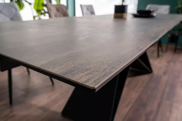 Signal Jídelní rozkládací stůl Westin 160/240 cm keramika černý/hnědý
