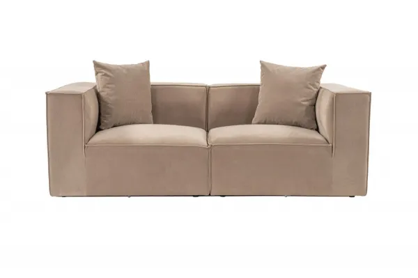 Hanah Home Dvoumístná pohovka Sora 220 cm cappucino