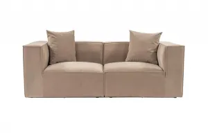 Hanah Home Dvoumístná pohovka Sora 220 cm cappucino