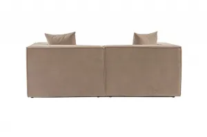 Hanah Home Dvoumístná pohovka Sora 220 cm cappucino