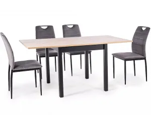 Signal Jídelní rozkládací stůl Flip 80/120 cm dub Artisan/černý