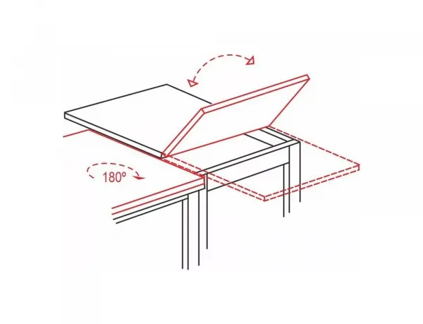 Signal Jídelní rozkládací stůl Flip 80/120 cm dub Artisan/černý