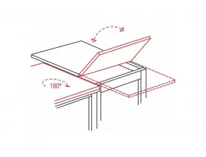Signal Jídelní rozkládací stůl Flip 80/120 cm dub Artisan/černý