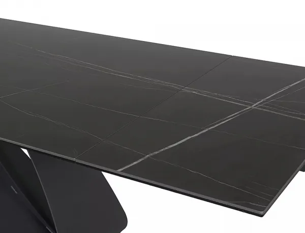 Signal Jídelní rozkládací stůl Diuna 160/240 cm keramika černý mramor/černý
