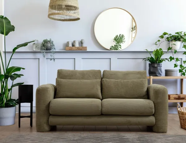 Hanah Home Dvoumístná pohovka Lily 180 cm zelená