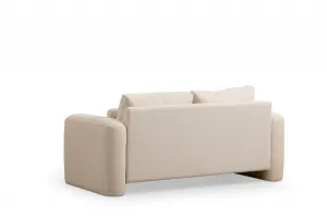 Hanah Home Dvoumístná pohovka Lily 180 cm krémová