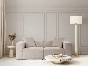 Hanah Home Dvoumístná pohovka Lora 220 cm mocha