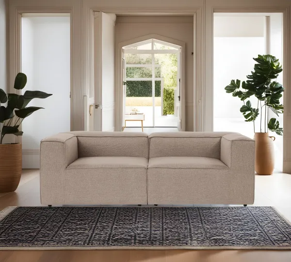Hanah Home Dvoumístná pohovka Fora 248 cm hnědá