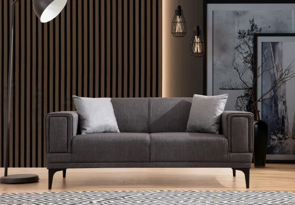 Hanah Home Dvoumístná pohovka Horizon 170 cm tmavě šedá