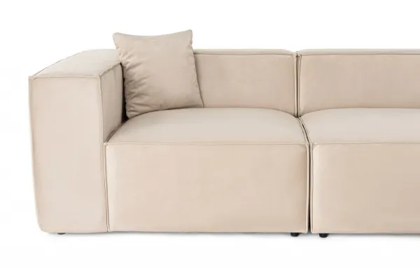Hanah Home Dvoumístná pohovka Lora 220 cm krémová