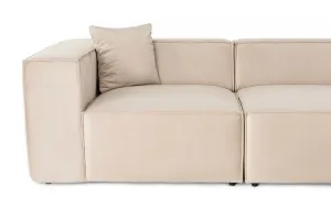 Hanah Home Dvoumístná pohovka Lora 220 cm krémová