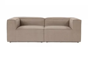 Hanah Home Dvoumístná pohovka Fora 248 cm hnědá