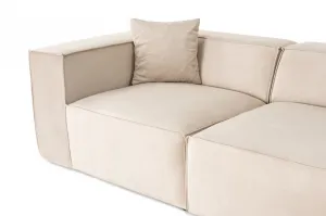 Hanah Home Dvoumístná pohovka Lora 220 cm krémová