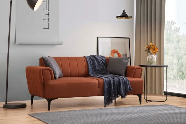 Hanah Home Dvoumístná pohovka Hamlet 180 cm cihlová