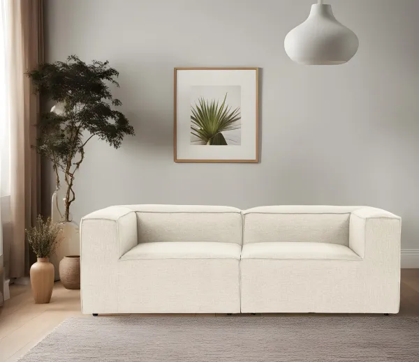 Hanah Home Dvoumístná pohovka Fora 248 cm ecru