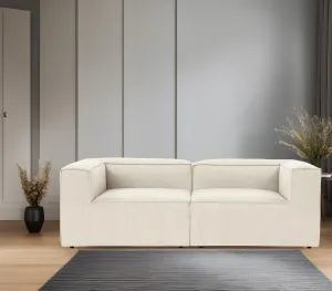 Hanah Home Dvoumístná pohovka Fora 248 cm ecru