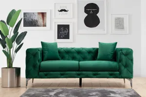Hanah Home Dvoumístná pohovka Como 197 cm zelená