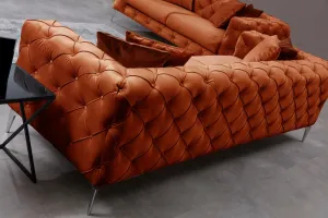 Hanah Home Dvoumístná pohovka Como 197 cm oranžová