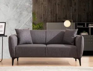 Hanah Home Dvoumístná pohovka Belissimo 180 cm tmavě šedá