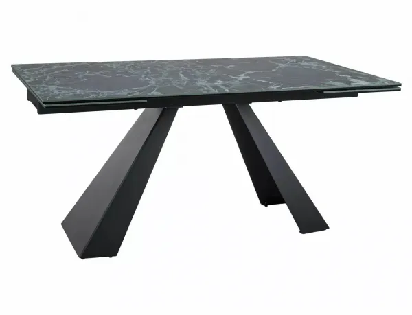 Signal Jedálenský rozkladací stôl Salvadore 160/240 cm čierny/modrý