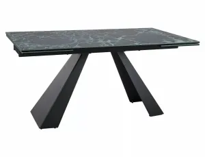 Signal Jedálenský rozkladací stôl Salvadore 160/240 cm čierny/modrý