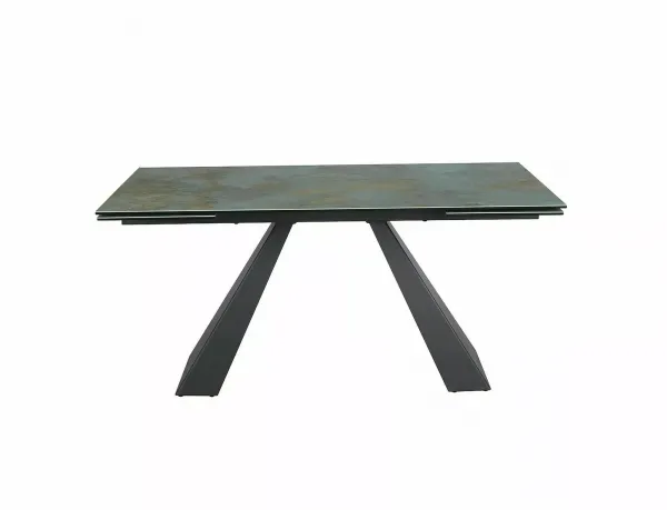 Signal Jedálenský rozkladací stôl Salvadore 160/240 cm čierny/tyrkysový